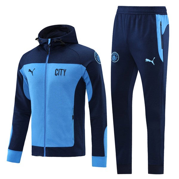 Chaqueta Con Capucha Manchester City 2021/22 Azul